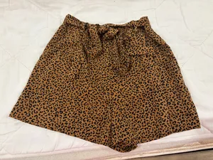 Leopard print shorts Brown thumbnail 1