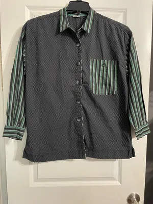 Free People Intimately Milk & Cookies Oversized Button Down Shirt Size Small thumbnail 6