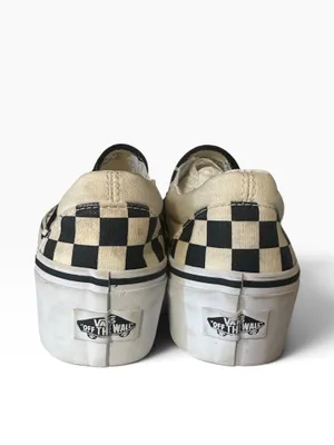 Checkered Vans Slip-On Platform thumbnail 3