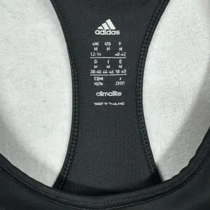 Adidas Climalite Sports Bra Black Medium Racerback Medium Support thumbnail 3