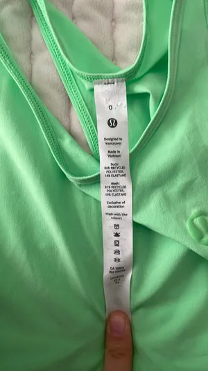Lululemon Side Pleats Tennis Tank Green size 0 thumbnail 3