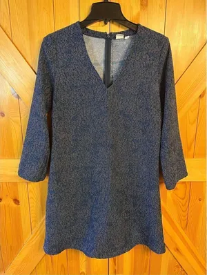 Gap Long Sleeve Dress Size Small Blue Print Long Sleeve Dress (2342) thumbnail 1