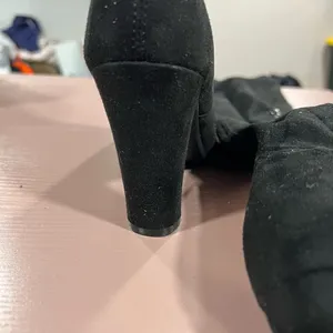 NEW Black Over the Knee Shoe’n Tale Heeled Boots thumbnail 3
