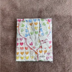 Roller Rabbit Watercolor Rainbow Heart Polo Pajamas thumbnail 6