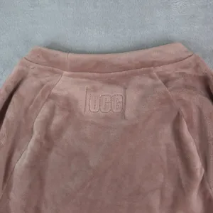 UGG Beckner Cropped Sweatshirt Womens XS Dusty Rose Velour Pullover‎ 1128977 thumbnail 4