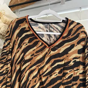 Anthropologie Blank London Tiger Animal Print Boho Indie Sleaze Top Size S thumbnail 5