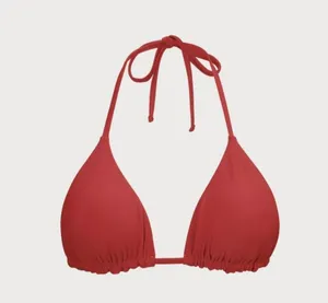 Berlook Red Reversible Halter Triangle Bikini Set thumbnail 5