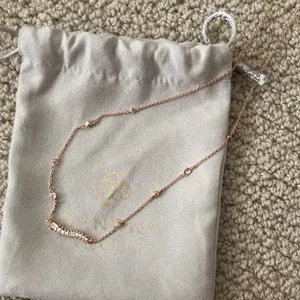 NEW Kendra Scott Kim Pendant Necklace Caterpillar Gold Layering Necklace NWOT thumbnail 4