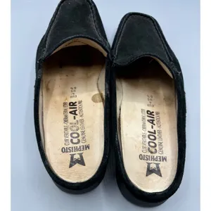 Mephisto Cool Air Black Suede Slip-On Mules‎ Loafers Womens 6.5 thumbnail 3