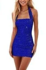 Amazon Blue dress thumbnail 1