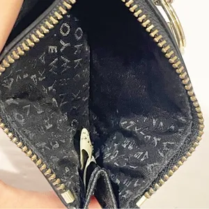 Kate‎ Spade Black Leather Keychain Cardholder Wallet thumbnail 4