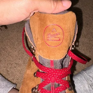 Danner Mountain 600 Waterproof Suede Hiking Boots Vibram Sole Brown Red 8 thumbnail 12