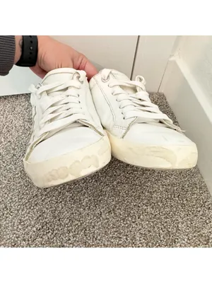 Zadig Voltaire Sneakers Size 7‎ EU 38 White Leather Distressed Star Alternative thumbnail 4