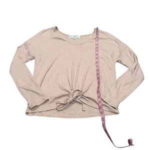 HIPPIE ROSE lightweight pink sweater thumbnail 3
