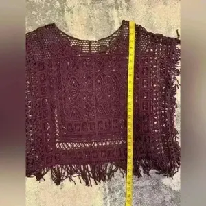 Source Unknown Women’s Purple See Throw Poncho thumbnail 4