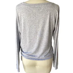 J.CREW Lightweight Charcoal Gray Waist Tied Summer Sweater ~ Womens Size LARGE thumbnail 2