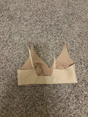 Knix Wireless Bra M+ Medium Hook and Eye Closure Nude Tan Beige Nylon Blend thumbnail 2