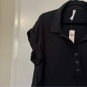 Anthropologie Daily Practice Offside Mini Dress Black Womens XL New thumbnail 4