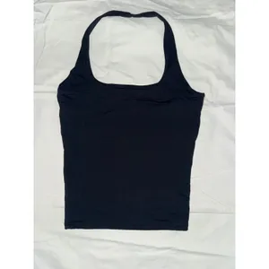 Halter Tank Top Set Solid Black‎ and White Polka Dot Square Neck 2 Pack Black Size XS thumbnail 4