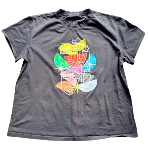 Lululemon All Yours T-Shirt Pride Graphic Black Cotton T-Shirt Plus Size 12 LGBT thumbnail 2