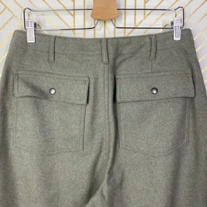 J.‎ Crew Olive Green Gray High Waist Trouser Work Fall Pants Size US 10 thumbnail 6