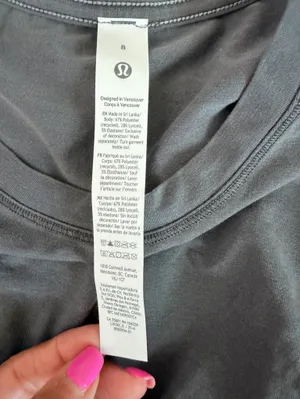 NWT Lululemon EasySet Relaxed Long-Sleeve Shirt dilute Wash graphite gray size 8 thumbnail 7
