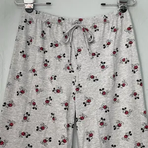 Disney Mickey Mouse Juniors Size Medium Gray Pajama Lounge Pants Novelty Sleep thumbnail 2