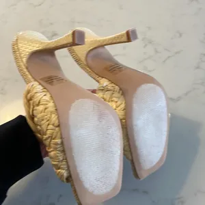 Cape Robbin Tan Woven Heels thumbnail 6