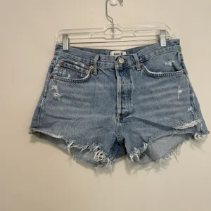 Agolde Parker Vintage Cut Off Jean Short In Swapmeet Size 27 thumbnail 3