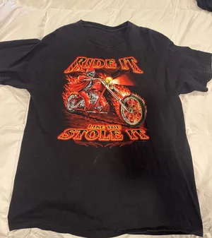 Vintage Graphic t shirt Black Size M thumbnail 1