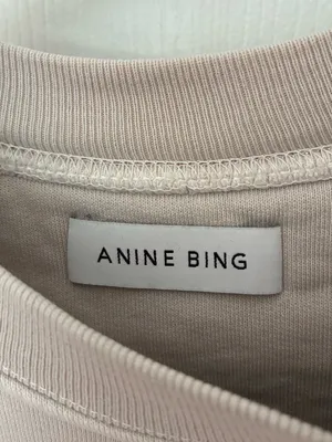 Anine Bing Tiger Sweatshirt In Stone, Size Small thumbnail 8