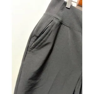 Athleta Black Wide Leg Cropped Pants Women's Size‎ 16 Elastic Waist thumbnail 4