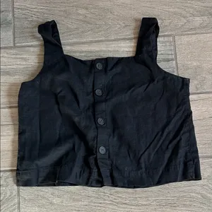 GAP Black Women's Crop Top thumbnail 5