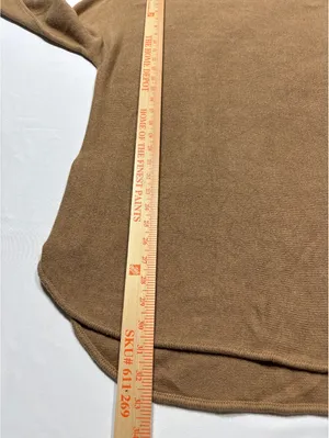 Michael Kors Cozy Camel Knit Sweater with Side Zipper - Size thumbnail 4
