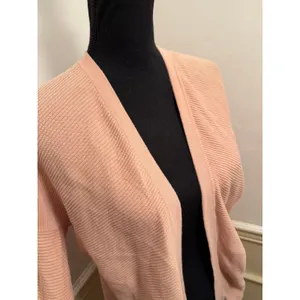 Sissy Boy Organic Cotton Open-Front Ribbed Cardigan Peach / Soft Pink Minimalist thumbnail 3