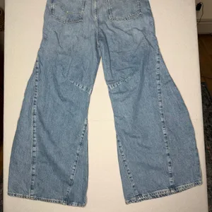 Free People We The Free Eden High Slouchy Flare Jeans Light Blue Denim Womens Size 28 thumbnail 10