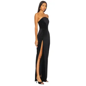 Amanda Uprichard x REVOLVE Wolfe Gown in Black Small New Womens Maxi Dress thumbnail 3