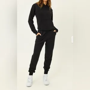 Frankie’s Bikinis Frank‎ Oversized Sweatpants Sz Small in Black thumbnail 2