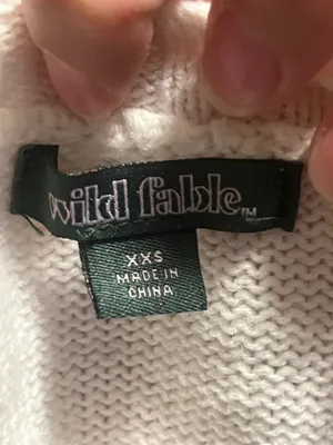 Wild Fable White American Flag Sweater thumbnail 3