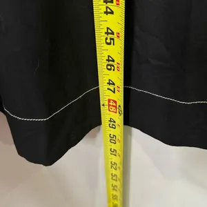 NWT‎ Madewell Puff-Sleeve Drop-Waist Midi Dress Lightweight Cotton Black NQ890 thumbnail 13