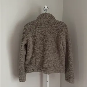Abercrombie & Fitch Soft AF Sherpa Quarter Zip Faux Sherpa Fleece Jacket Size XS thumbnail 2