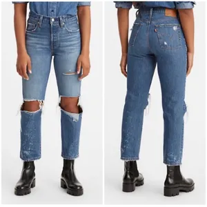 Levi's Women's 501‎ Original Premium Cropped Jeans Athens Ranks 24 x 26 Normcore thumbnail 2
