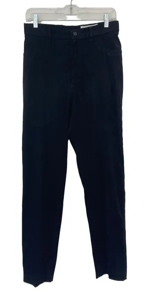 Vintage 80's Soffia Retro Grunge Punk High Rise Tapered Straight Leg Black Pants thumbnail 1
