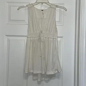 Free People Cream Beach Bound Tank thumbnail 3