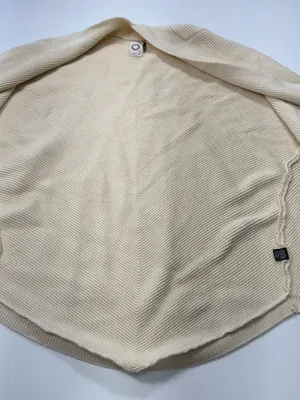 AKEMI + KIN Open-Front Short-Sleeve Cardigan in Cream thumbnail 6