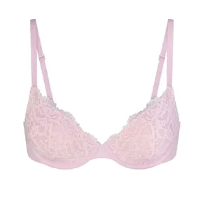 SKIMS FITS EVERYBODY LACE PUSH-UP BRA CHERRY BLOSSOM pink size 38DDD thumbnail 1