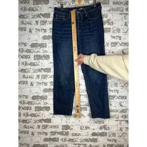 Old navy | women OG straight highrise denim button fly jeans thumbnail 4