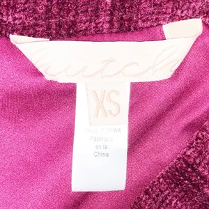 Anthro Hutch Burgandy Velour Midi Skirt Size XS thumbnail 3