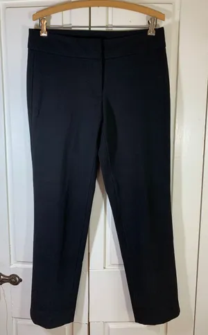 Talbots Signature‎ Womens Black Ankle Dress Pants Trousers Size 4 Office Minimal thumbnail 1