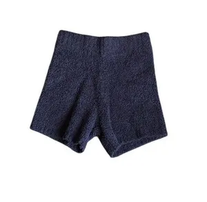 Skims Black Fuzzy Shorts thumbnail 1
